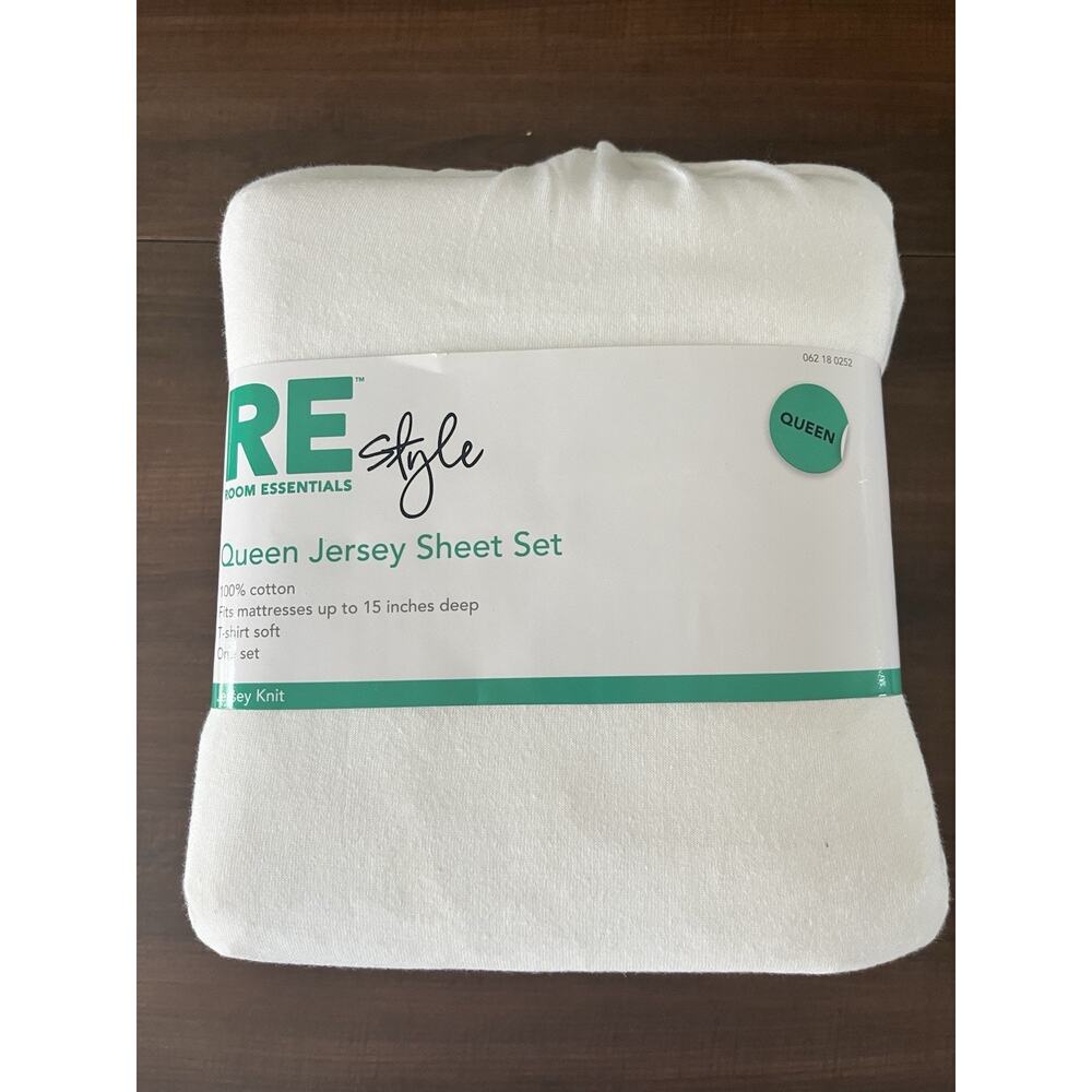 Re Style sheets QUEEN White Jersey New T Shirt Soft